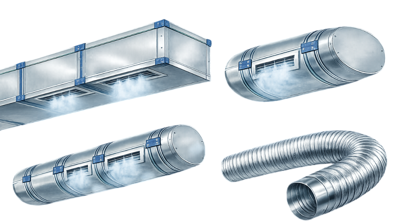 GI / MS / SS / Aluminium Ducting Systems